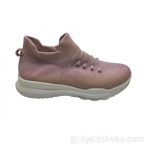 Ροζ άνετα περιστασιακά παπούτσια για τις γυναίκες
